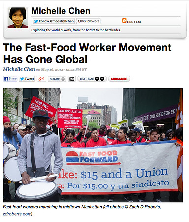 The Nation - The Fast-Food Worker Movement Has Gone Global