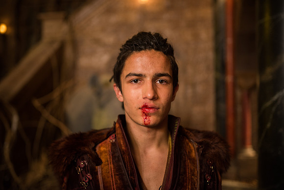 Actor Aramis Knight playing M.K. on the set of Into the Badlands