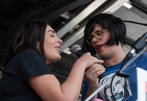 Laura Loomer and Far right commentator Milo Yiannopoulos