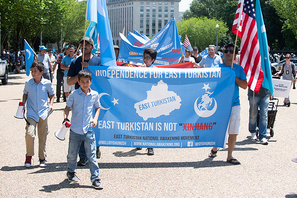 Uyghur Muslims March in DC on July 5th, 2019.