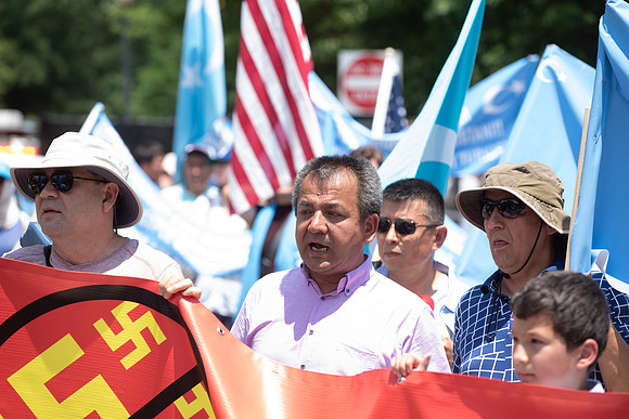 Uyghur Muslims March in DC on July 5th, 2019.