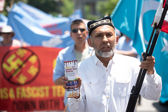 Uyghur Muslims March in DC on July 5th, 2019.