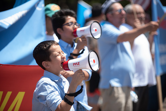 Uyghur Muslims March in DC on July 5th, 2019.