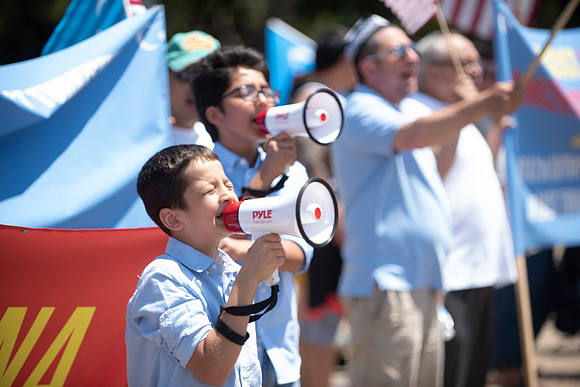 Uyghur Muslims March in DC on July 5th, 2019.