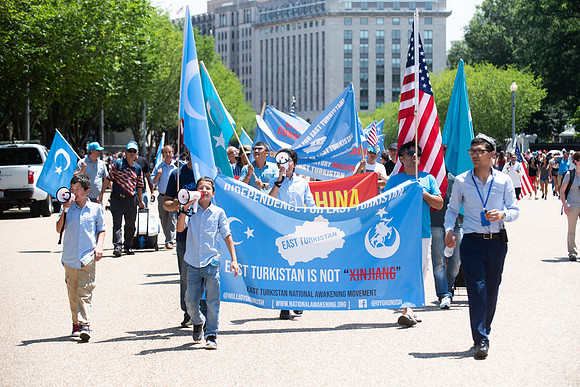 Uyghur Muslims March in DC on July 5th, 2019.