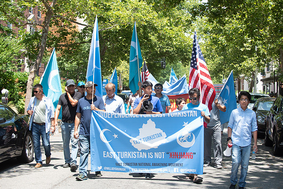 Uyghur Muslims March in DC on July 5th, 2019.