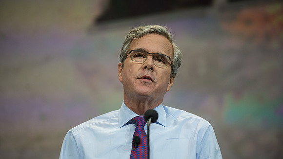 Republican Presidential Contenders Speak At 2015 NRA Convention.