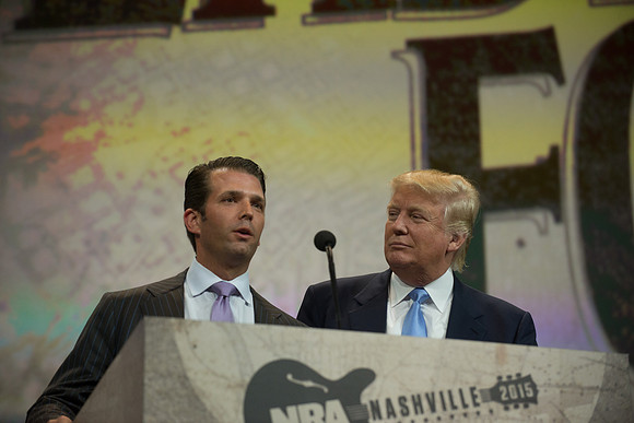 Donald J Trump and his son, Don Jr.