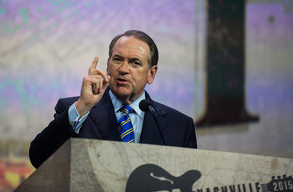 Republican Presidential Contenders Speak At 2015 NRA Convention.
