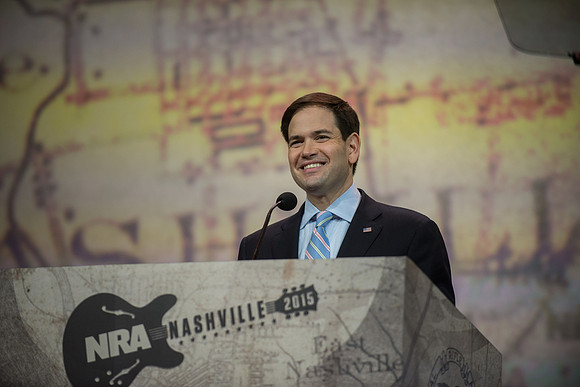 Republican Presidential Contenders Speak At 2015 NRA Convention.