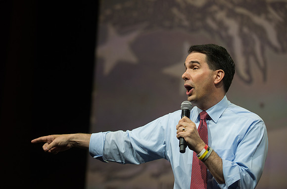 Republican Presidential Contenders Speak At 2015 NRA Convention.