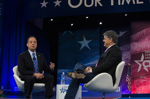 Reince Priebus and Sean Hannity