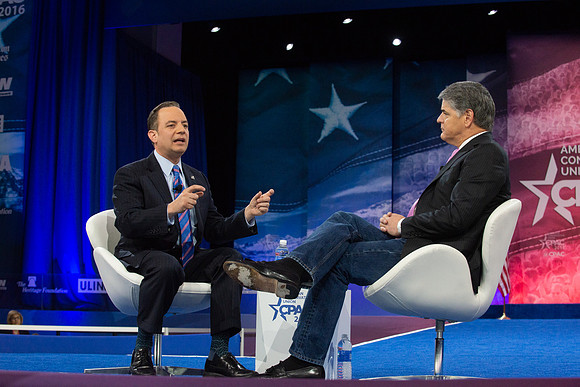 Reince Priebus and Sean Hannity