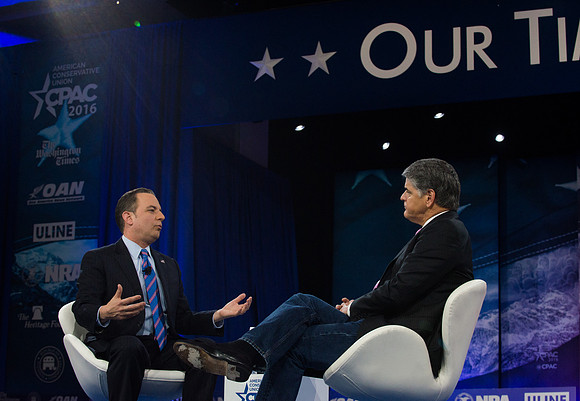 Reince Priebus and Sean Hannity