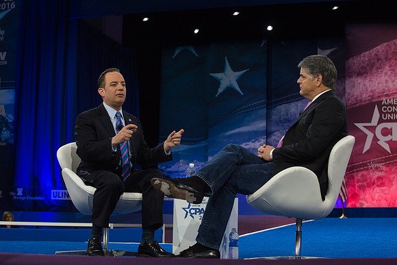 Reince Priebus and Sean Hannity