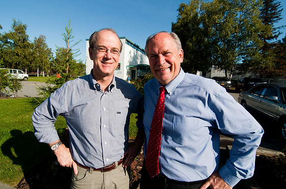 AK Sen. Hollis French and Bill Walker