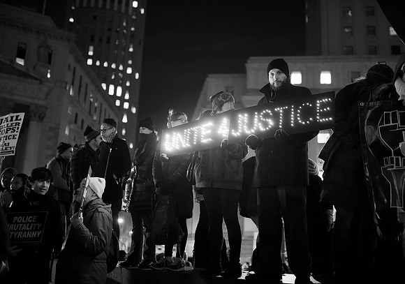 Protests against Police Violence in New York City Cross the Broo