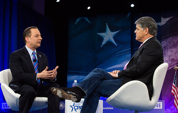 Reince Priebus and Sean Hannity