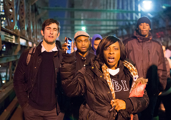 Protests against Police Violence in New York City Cross the Broo