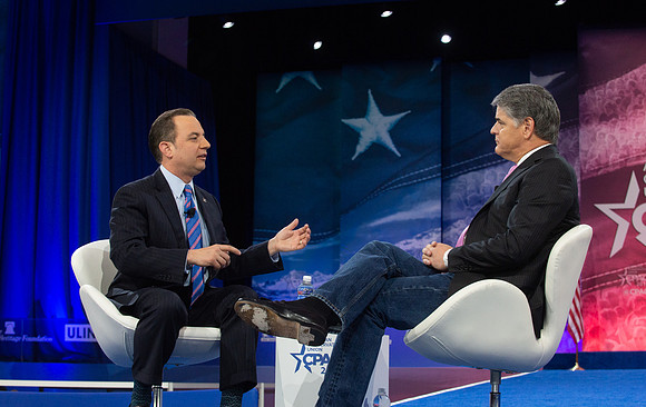 Reince Priebus and Sean Hannity