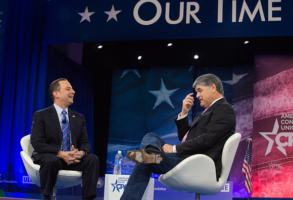 Reince Priebus and Sean Hannity