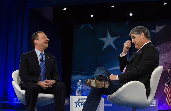 Reince Priebus and Sean Hannity
